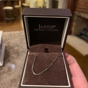 Jared Silver Box Chain Necklace